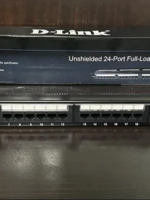 D-Link CAT6 24 Port Loaded Patch Panel
