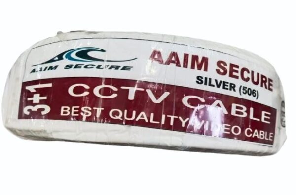 Aaim Secure (Silver) 3+1 CCTV cable 90m