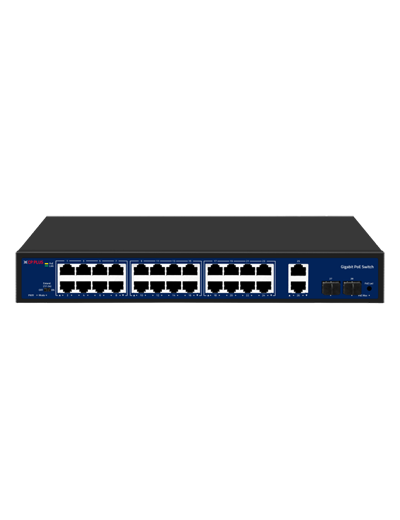 CP-PLUS CP-DNW-GPU24G2F2-30 28 Ports Switch with 24 Gigabit PoE Ports & 2 Gigabit Uplink Ports + 2 SFP Ports