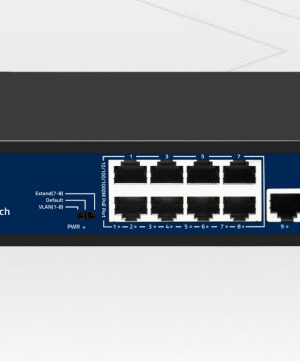 CP-PLUS CP-DNW-GPU8G2-96-V4 10 Ports Switch with 8 Gigabit PoE Ports & 2 Gigabit Uplink Ports