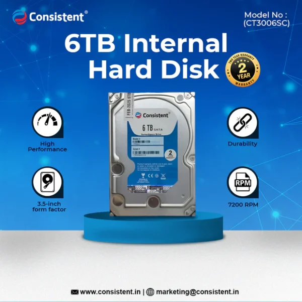 CONSISTENT SURVEILLANCE 6TB Refurbished HDD