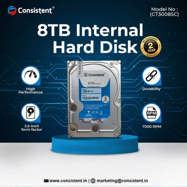 CONSISTENT SURVEILLANCE 8TB Refurbished HDD