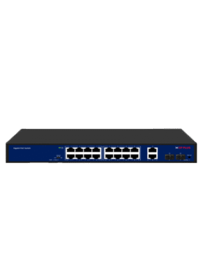 CP-PLUS CP-DNW-GPU16G2F2-20 16 Port Gigabit Unmanaged PoE Switch with 2 SFP ports