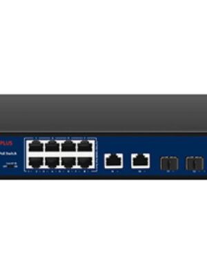 CP-PLUS CP-DNW-GPU8G2F2-96 10 Ports Switch with 8 Gigabit PoE Ports & 2 Gigabit Uplink Ports, 2 SFP Ports