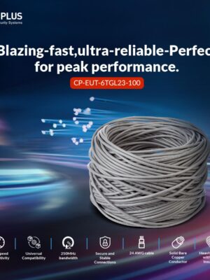CP-PLUS CP-EUT-6TGL23-100 100M Premium CAT6 Copper Cable
