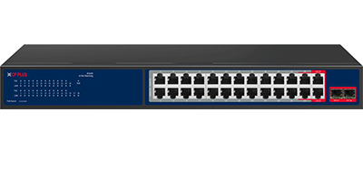 CP-PLUS CP-ANW-HPU24G2F2-N30 24 Port PoE + 2 Gigabit Port + 2 SFP Port AI PoE Switch