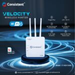 CONSISTENT VELOCITY 3-Antenna 4G/5G Router VELOCITY